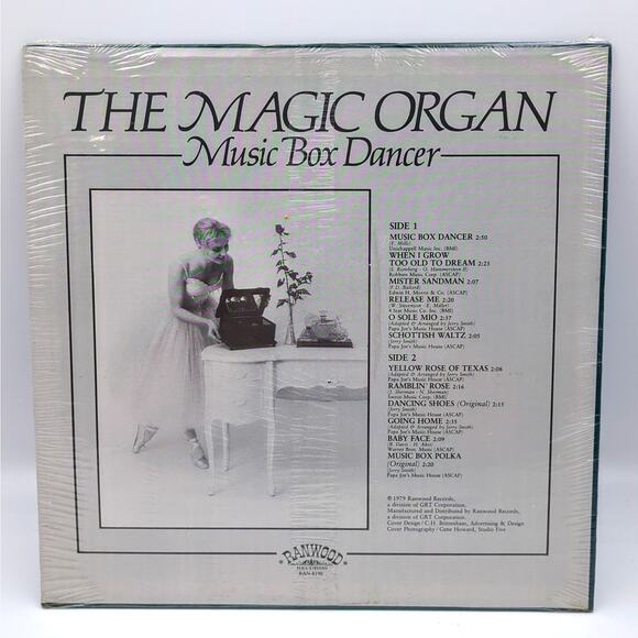 The Magic Organ Music Box Dancer Ranwood Records RAN 8190 Vinyl Record Sealed - Picture 2 of 2